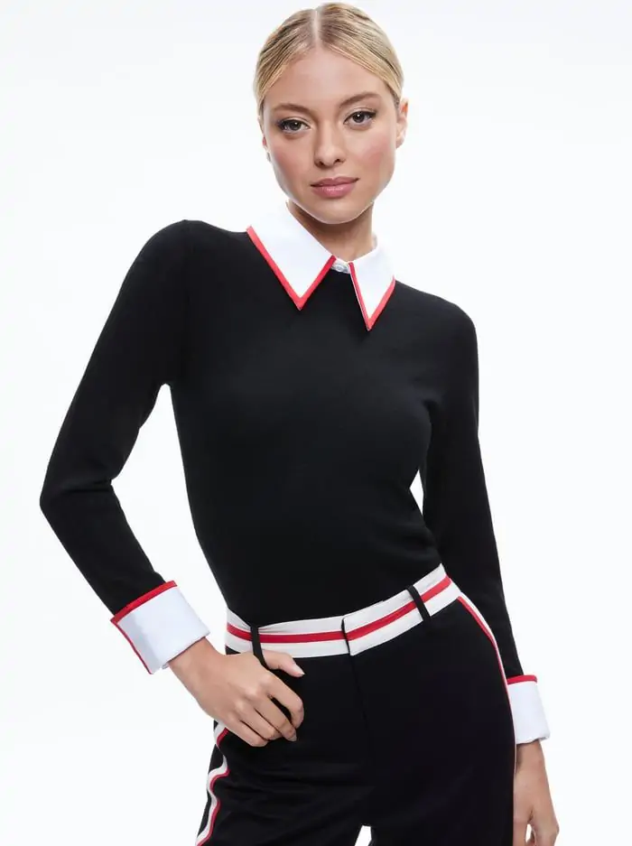 PORLA COLLARED SWEATER